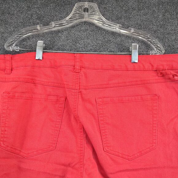 D. Jeans Womens Jean Shorts Red Size 22W 5 Pocket Cotton Blend - Picture 8 of 11